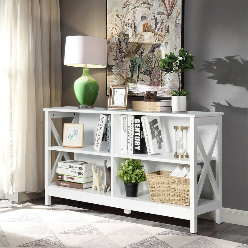 Gymax TV Stand Entertainment Media Center for TV's up to 55'' w/