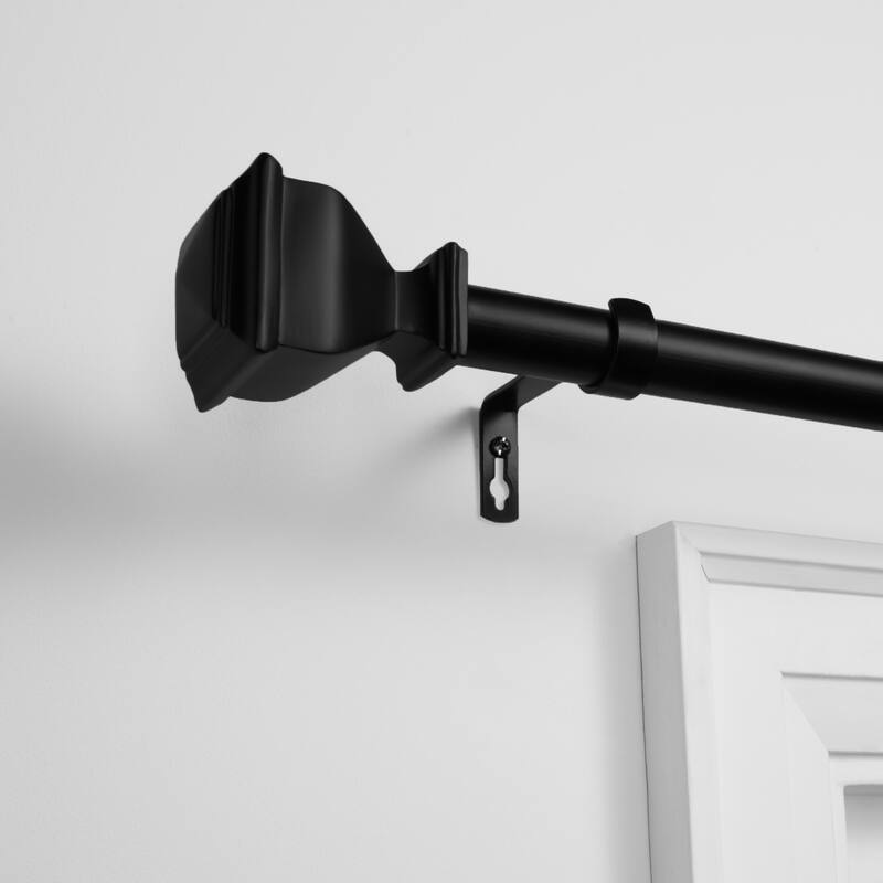 EXCLUSIVE HOME Napoleon 1" Curtain Rod and Finial Set
