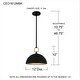 preview thumbnail 9 of 7, Cleo 1-Light Matte Black Pendant