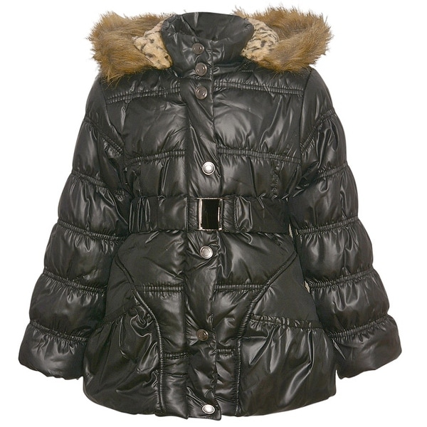 girls belted winter coat