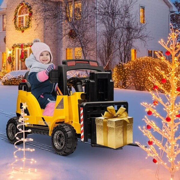 【期間限定特価】 12V Kids Ride on Forklift Car, Toddles Electric Construction ミュージック