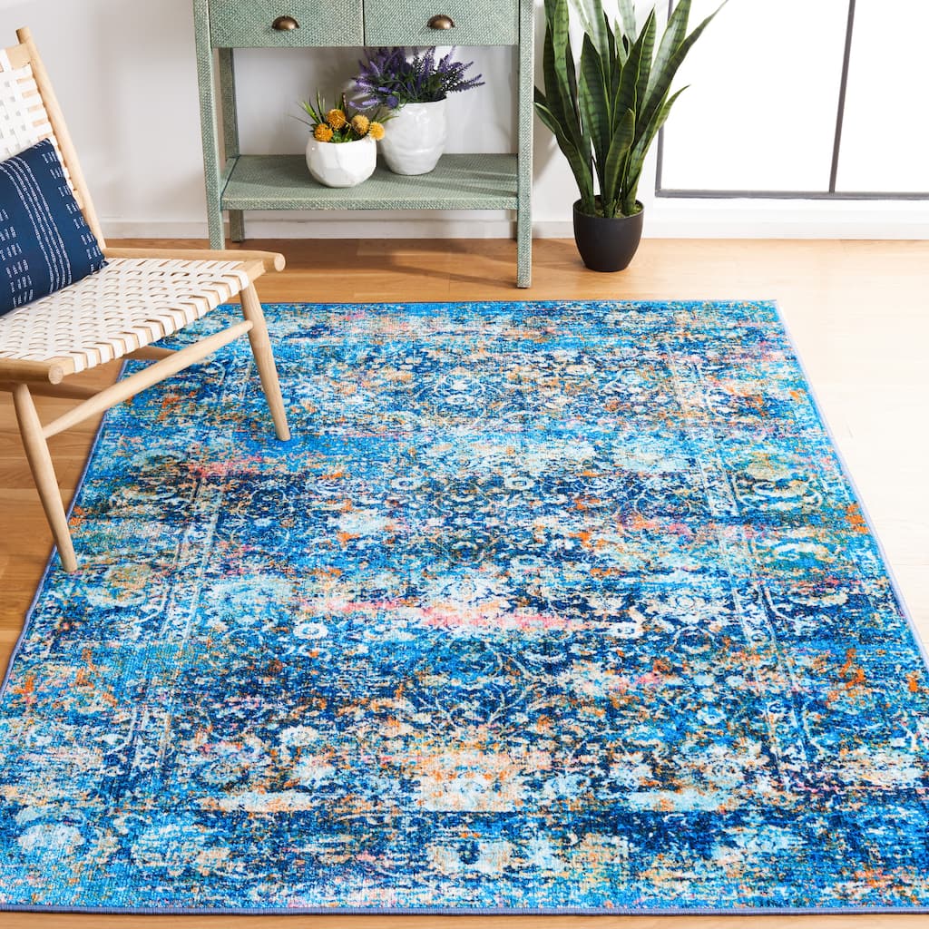 SAFAVIEH Bahia Mansueta Washable Slip Resistant Sybille Overdyed Rug