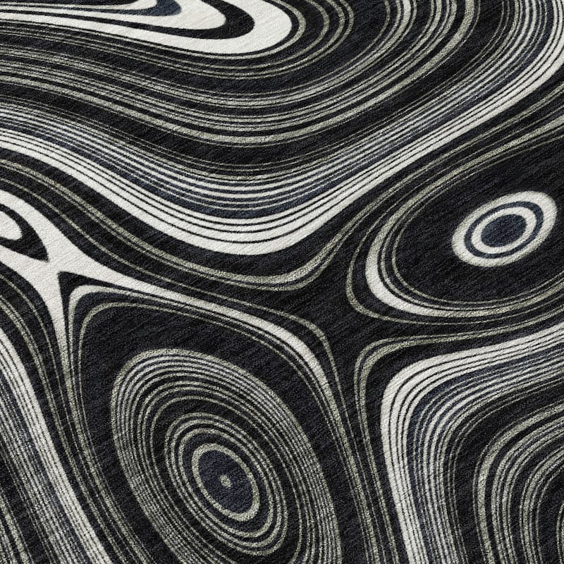 HomeRoots Geometric Transitional Rectangle Outdoor Rug