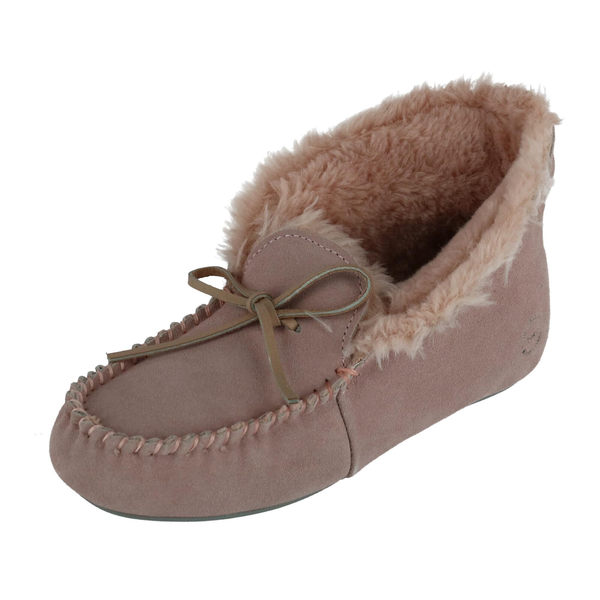 womens moccasin bootie slippers
