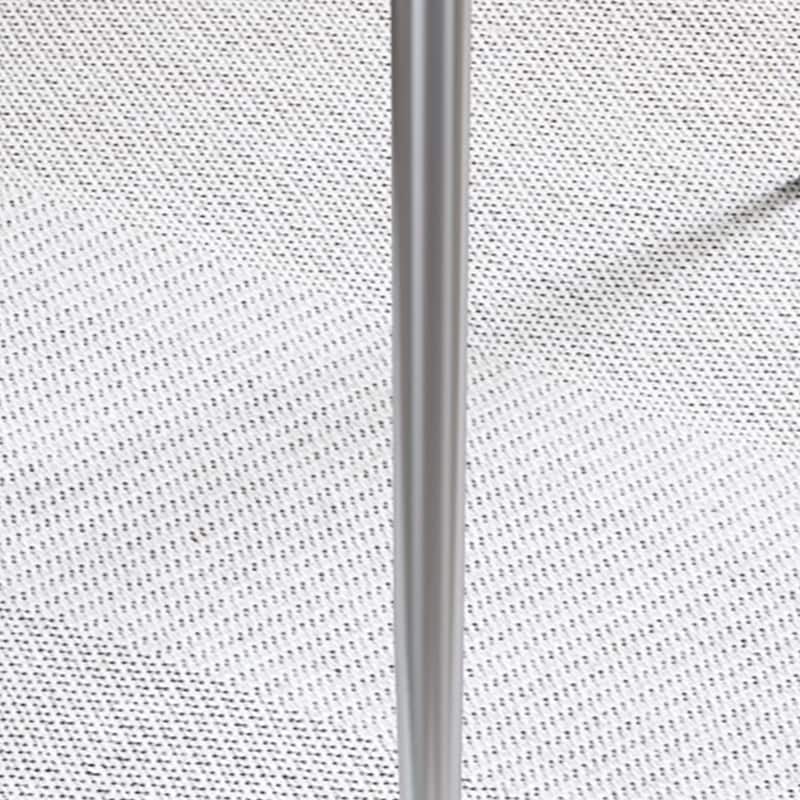 Modern Minimalist Rectangular Glass Dining Table for 4-6 with 0.31" Tempered Glass Tabletop and Silver plating Metal Legs