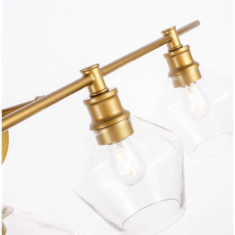 Gwyneth 4-light Clear Glass Wall Sconce