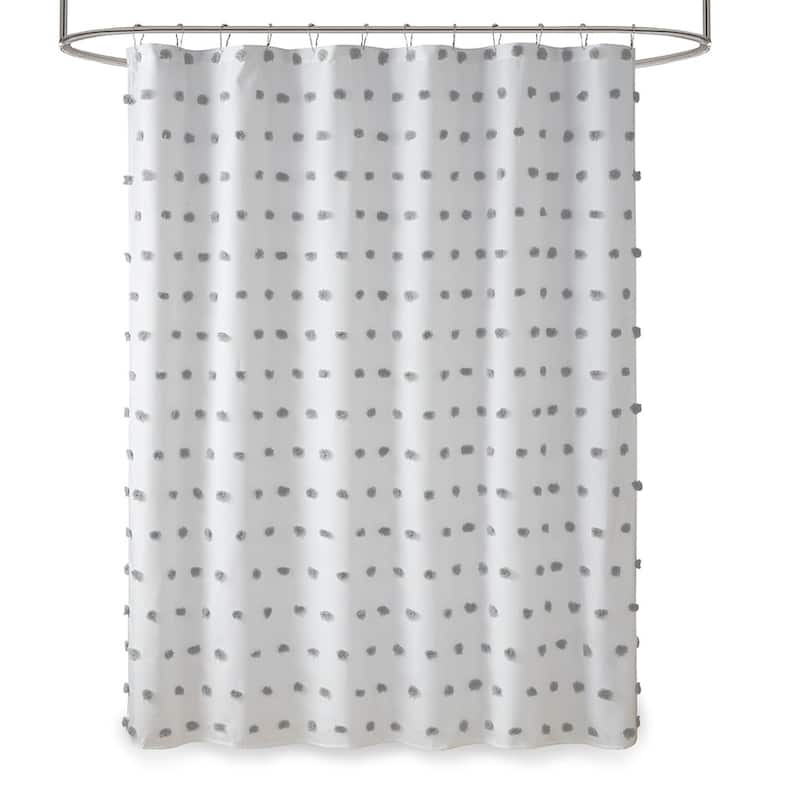 Casual Shower Curtain with Pom Pom