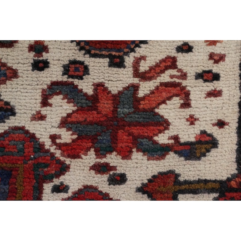 Hand Knotted Oriental 100% Wool Carpet Traditional Medallion Red Heriz Area Rug - 12' 8'' X 9' 11''