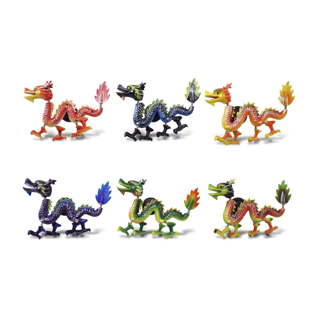 CoTa Global Dragon Refrigerator Bobble Magnets Set of 6