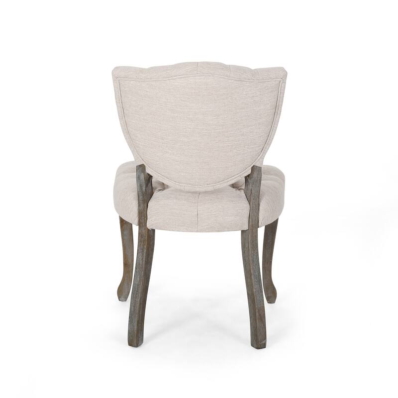 Crosswind Diamond Stitch Fabric Dining Chair by Christopher Knight Home