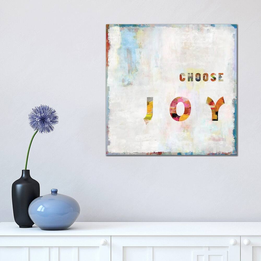 iCanvas "Choose Joy In Color" by Jamie MacDowell Canvas Print