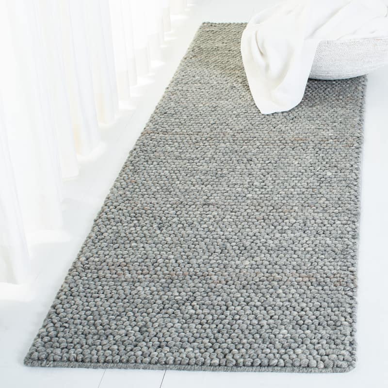 Lauren Ralph Lauren Handmade Carisbrooke Solid Wool Rug - 2'3" x 6' Runner - Dark Grey - Runner