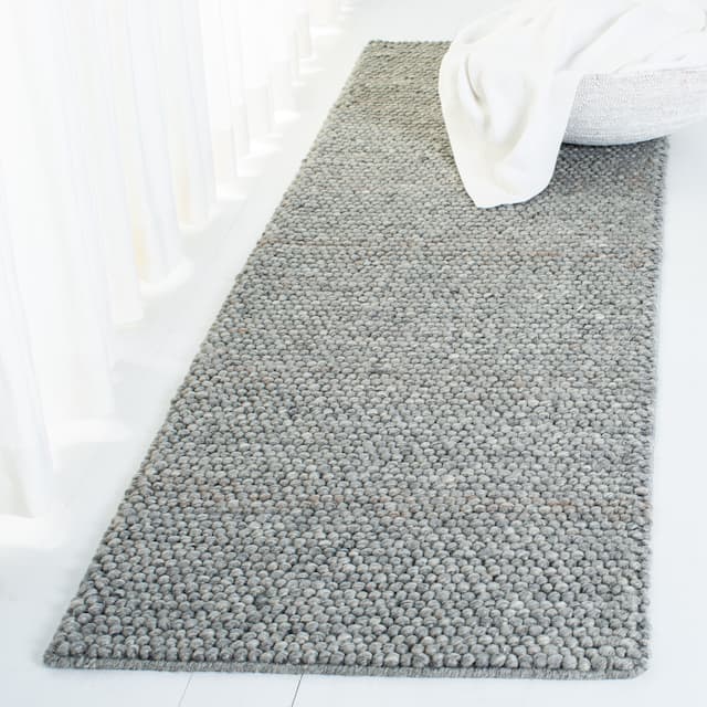 Lauren Ralph Lauren Handmade Carisbrooke Solid Wool Rug - 2'3" x 10' - Dark Grey