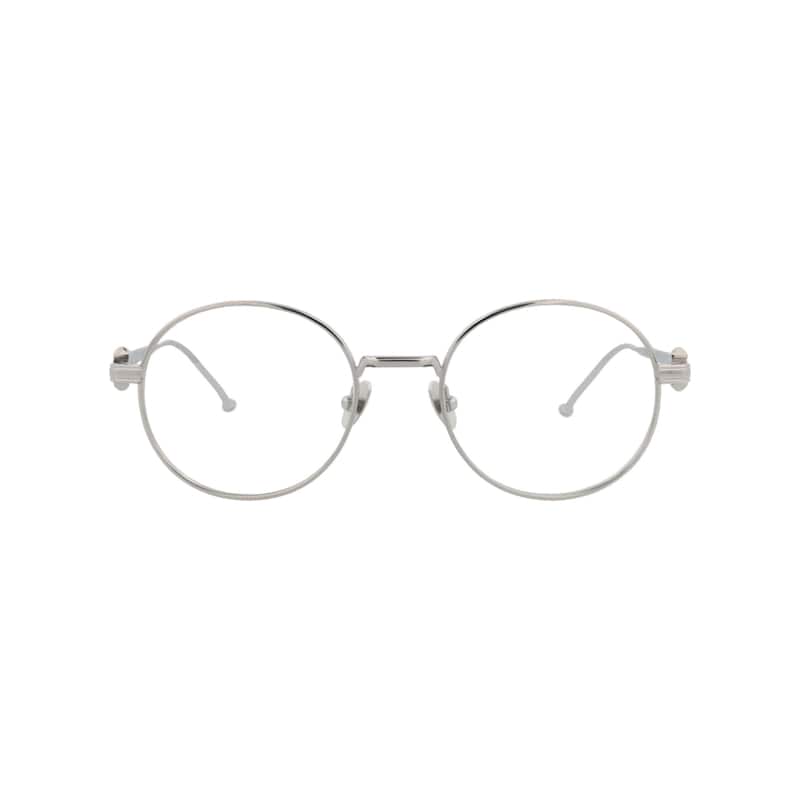 Cartier Round-Frame Titanium Optical Frames - Ruthenium Ruthenium Transparent - Silver