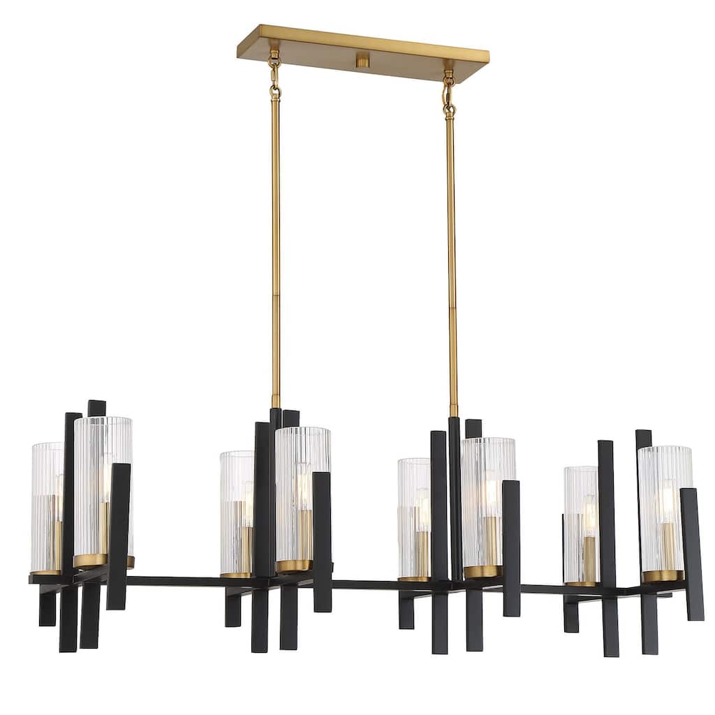Savoy House 1-1907-8 Midland 8 Light 40" Wide Linear Chandelier