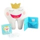 preview thumbnail 1 of 6, Tooth Fairy Pillow for Boys & Girls Gifts Kit, Includes Pillow with Pocket, Notepad & Keepsake Photo Pouch - Multi