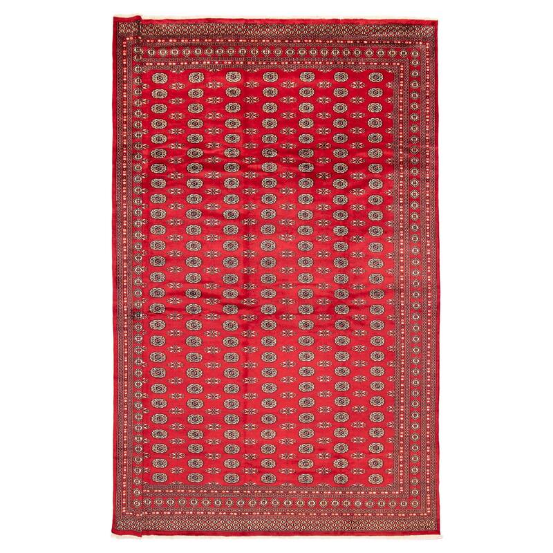 Finest Peshawar Bokhara Red Rug 10'10" x 14'7" - 10'10 x 14'7 - Red - 10'10 x 14'7