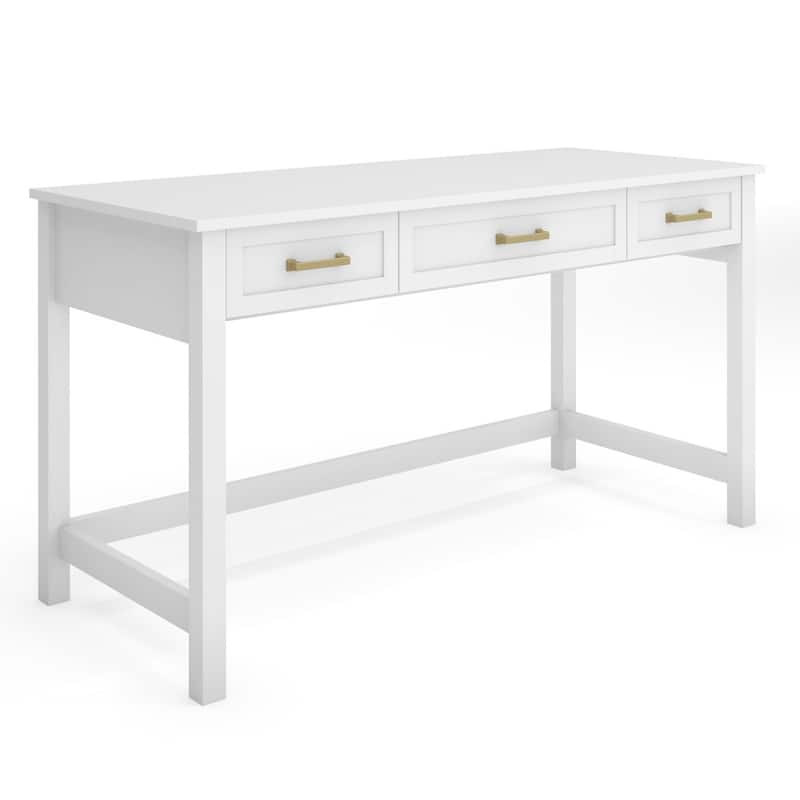 Martha Stewart Shaker Style Home Office Desk with 3 Drawers