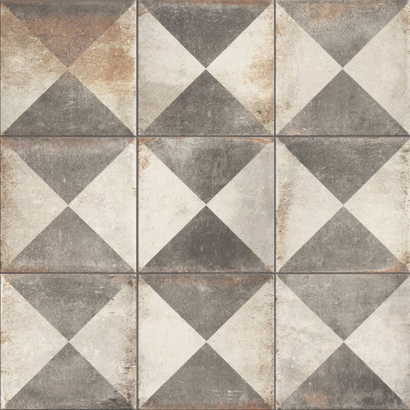 Merola Tile D'Anticatto Decor Triangoli 8-3/4" x 8-3/4" Porcelain Floor and Wall Tile