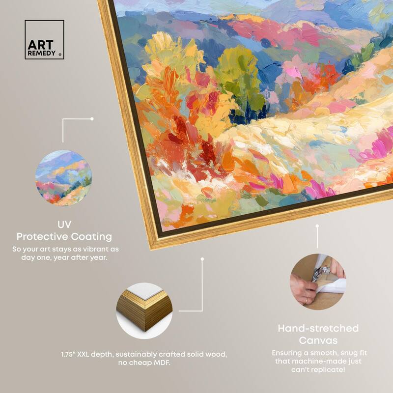 Colorful Valley II Canvas by Art Remedy