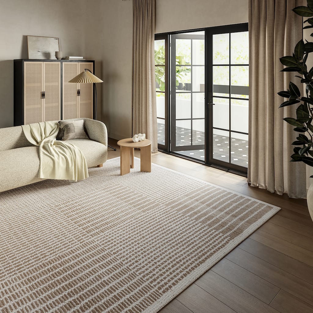 Frenshe Interiors Montceito Tiled Wool Area Rug