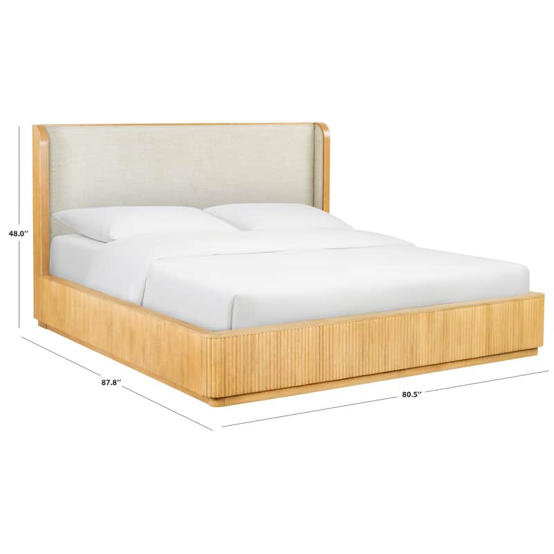 SAFAVIEH Couture Barrymore Reeded Wood Bed