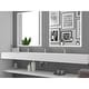 preview thumbnail 154 of 157, Pyramid Solid Surface Wall-Mounted Bathroom Sink 84" - White
