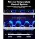 preview thumbnail 2 of 11, Luchar Wine Fridge 24 Inch, 46 Bottles Wine Fridge Cooler with Temperature Memory & Touchscreen Design