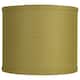 Classic Burlap Drum Lampshade, 8-inch to 16-inch Bottom Size Available - 12" - Mustard Yellow
