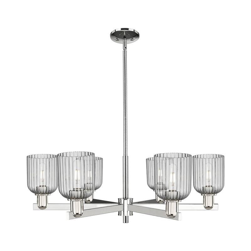 Innovations LightingDowntown Urban - Bridal Veil - 6 Light 35" Stem Hung Chandelier