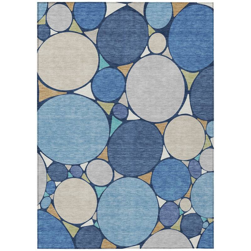 Machine Washable Indoor/ Outdoor Contemporary Rowan Chantille Rug