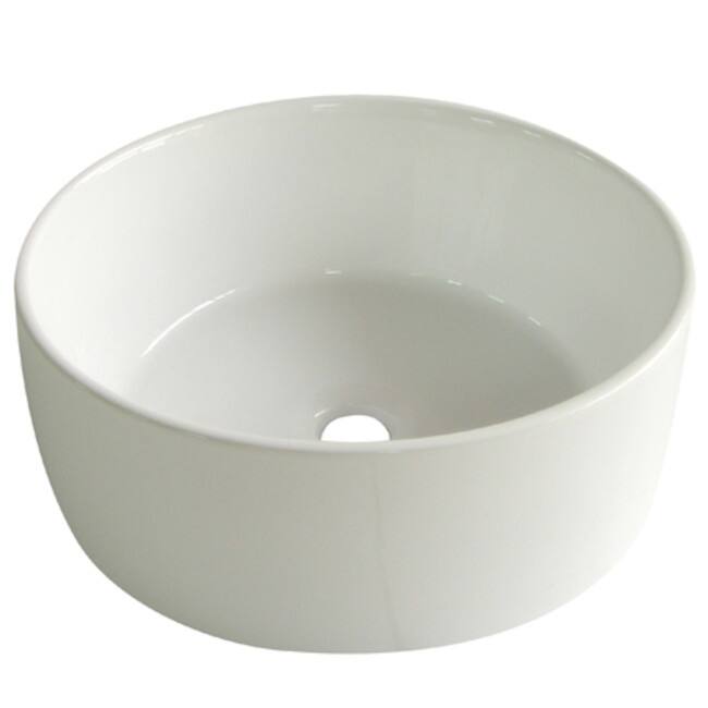 Kingston Brass Park 15-3/4" Round Vitreous China Vessel Sink Less