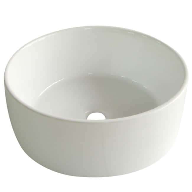Kingston Brass Park 15-3/4" Round Vitreous China Vessel Sink Less