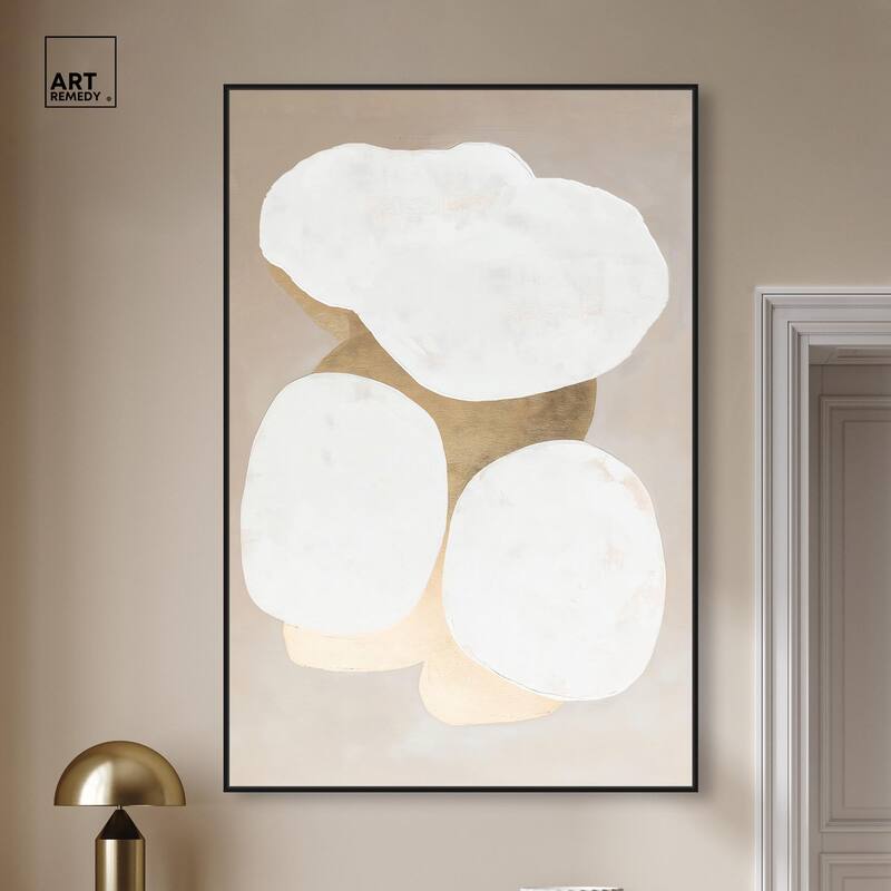 Stacked Stones II Canvas by Art Remedy