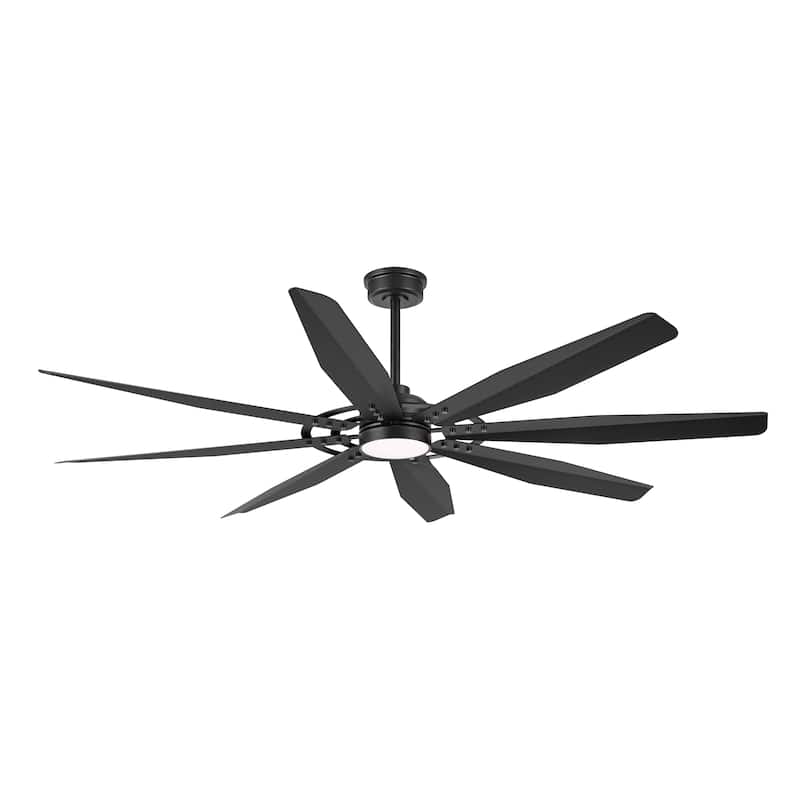 MLiAN 60/72 inch 8 Blades Indoor LED Ceiling Fan with Remote control