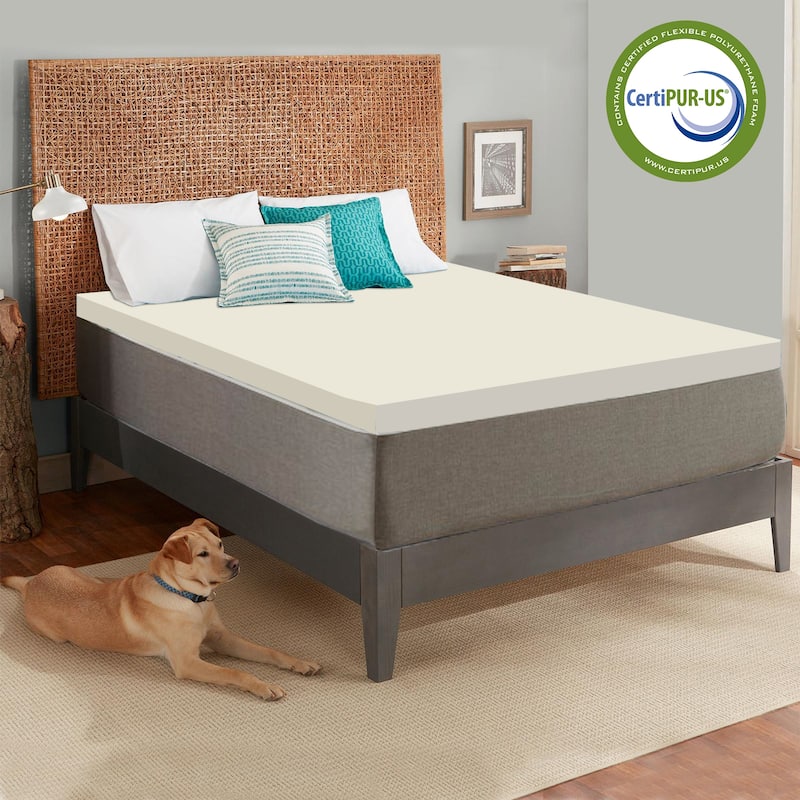 ONETAN 2-Inch High Density Foam Mattress Toppers,Add Comfort To Mattress