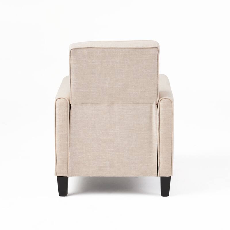 Roomfitters Fabric Push Back Chair for Elegant Home Decor, Navy Blue