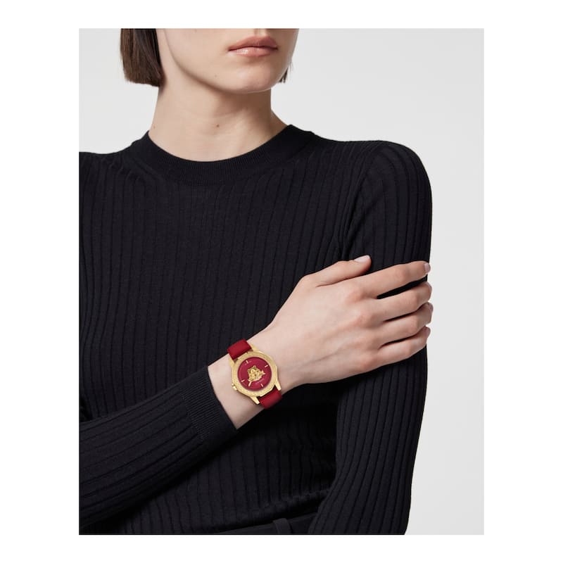 Versace Medusa Deco Leather Watch