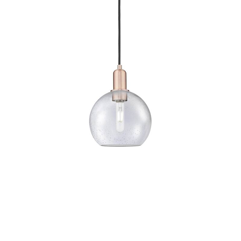 Innovations Lighting 716-1P-11-8 Athens Pendant Athens 8" Wide Mini - Antique Copper / Seedy
