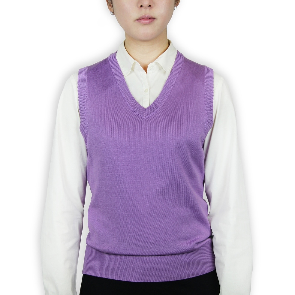 Blue Ocean Ladies Argyle Sweater Vest