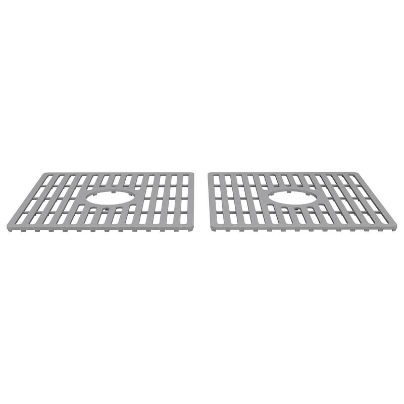 VIGO 15" L X 15" W Silicone Protective Bottom Grid for Kitchen Sink in Gray