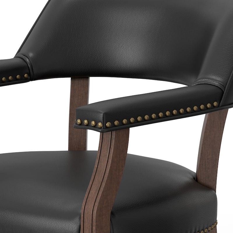 Holliday Dining and Game Chair in Walnut Finish