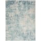 Nourison Astra Machine Washable Abstract Area Rug - 5' 3" x 7' - Blue/Ivory - Rectangle