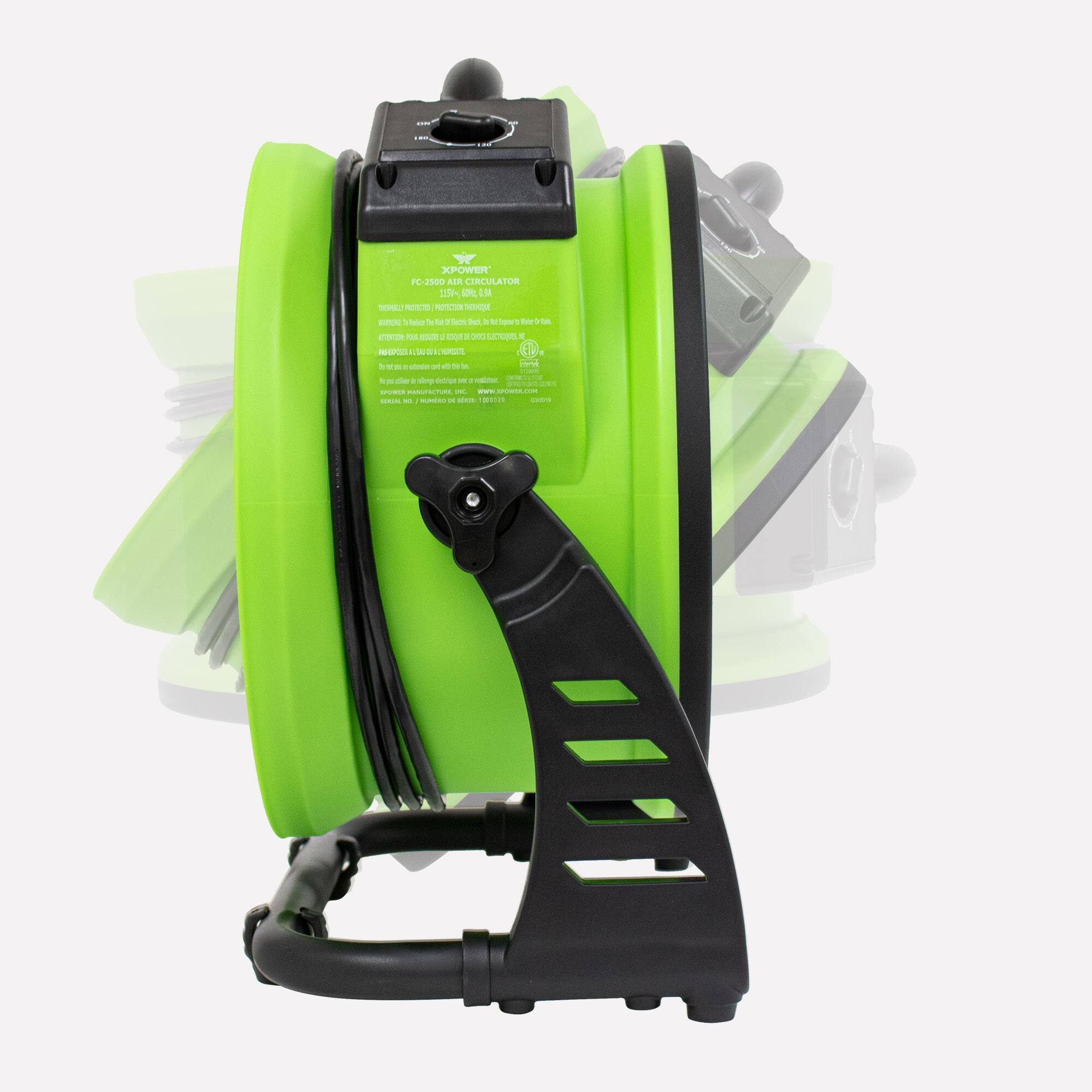 XPOWER Variable Speed Pro 13 Brushless DC Motor Air Circulator Utility Fan with Timer Bed Bath