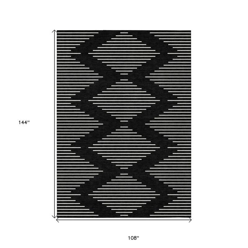 HomeRoots Geometric Transitional Rectangle Outdoor Rug