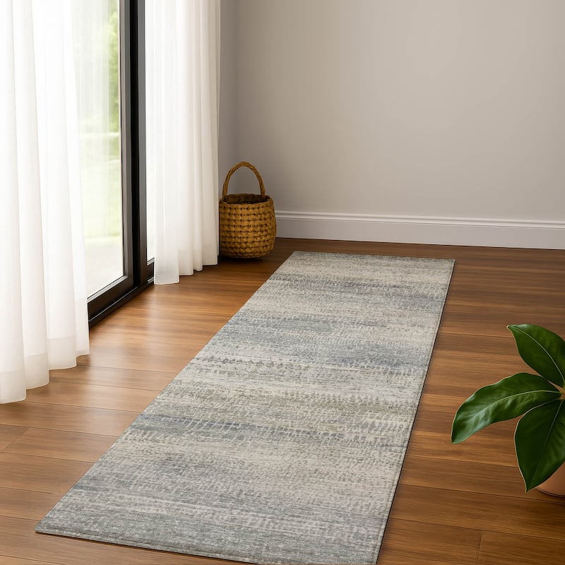 Premium Washable Super Soft Modern Layers Mayfield Rug - Linen - 2'3" x 7'6"