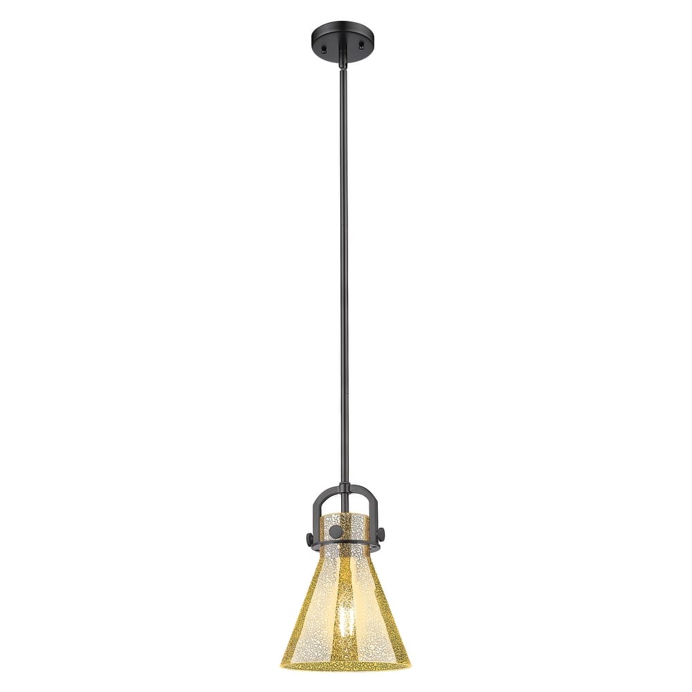 Innovations Lighting Downtown Urban - Newton Cone - 1 Light 8" Stem Hung Arched-Frame Mini Pendant