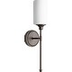 preview thumbnail 7 of 5, Quorum International Celeste Single Light 4-3/4" Wide Bathroom Sconce Oiled Bronze