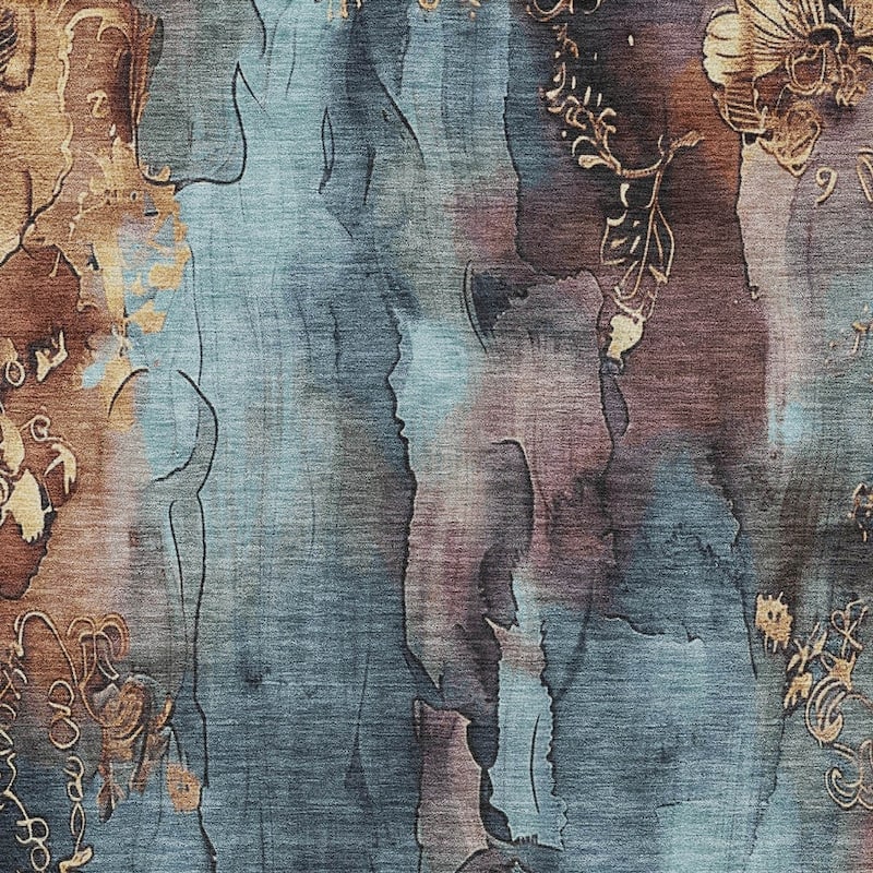 HomeRoots Floral Transitional Rectangle Outdoor Rug