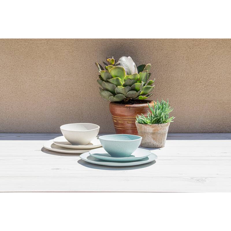 Abode Homewares Organic Wheat PP Dinner Plate - 10.6" - Set of 6